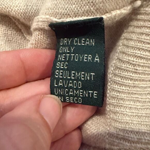 Lauren Ralph Lauren Cashmere 3/4 Sleeve Cardigan Sweater Size M - Picture 5 of 5